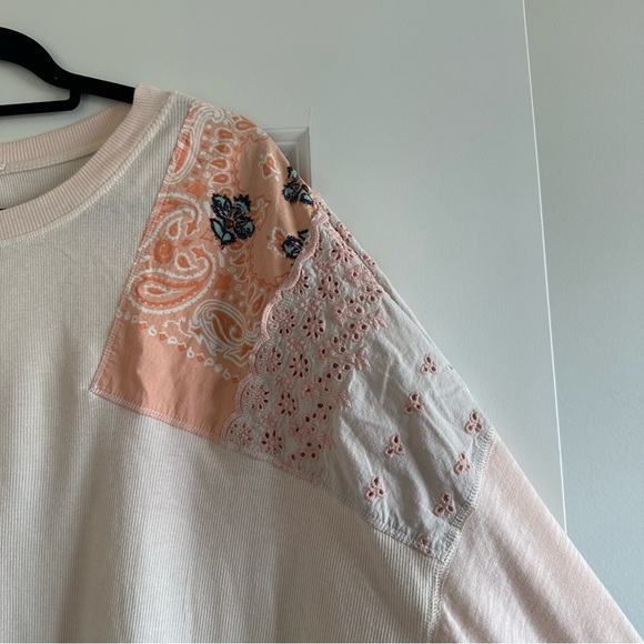 Free People We the Free Feelin’ It Embroidered Top - Picture 5 of 8